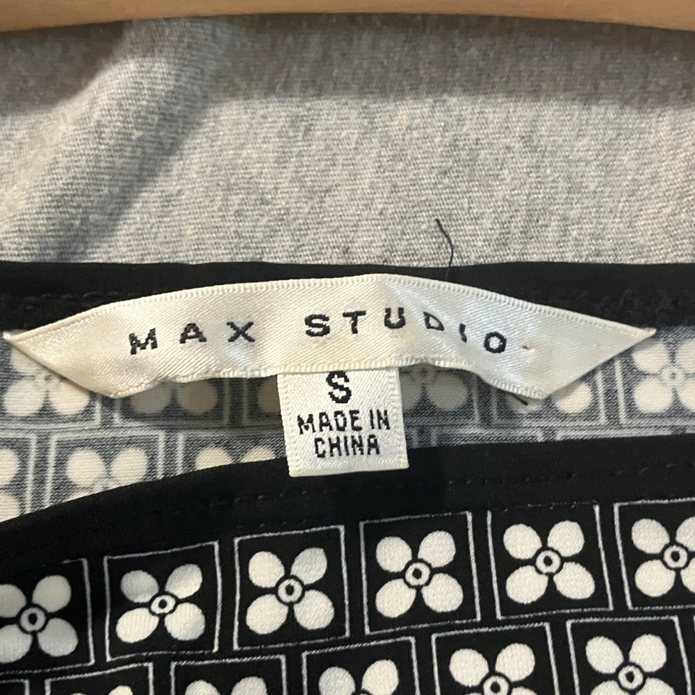 Max Studio Black And Blue Patterned Mini Dress - image 3